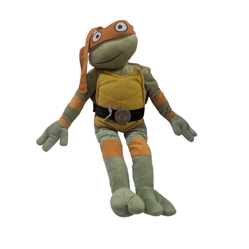 TMNT‎ Michelangelo Plush 24 Inch Stuffed Toy Orange Mask Ninja Turtles Green